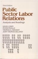 Tapa de Public sector labor relations