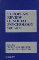Tapa de European Review of Social Psychology, Volume 8