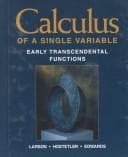 Tapa de Calculus of a Single Variable Early Transcendental Functions