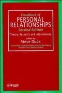 Tapa de Handbook of Personal Relationships