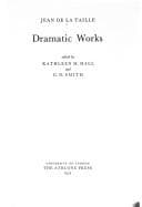 Tapa de Dramatic Works (Athlone Renaissance Library)