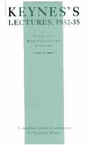 Tapa de Keynes's Lectures, 1932-35