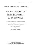 Tapa de Piers Plowman--The Three Versions