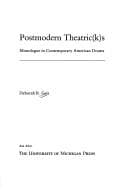 Tapa de Postmodern theatric(k)s
