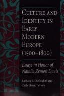 Tapa de Culture and identity in early modern Europe (1500-1800)