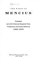 Tapa de The works of Mencius