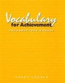 Tapa de Vocabulary for Achievement