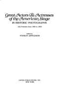Tapa de Great actors & actresses of the American stage in historic photographs