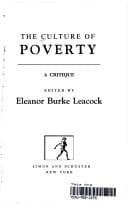 Tapa de The Culture of poverty