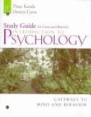 Tapa de Study guide for Coon and Mitterer's Introduction to psychology