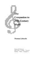 Tapa de Companion to Twentieth-Century Music