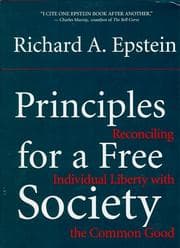 Tapa de Principles for a free society