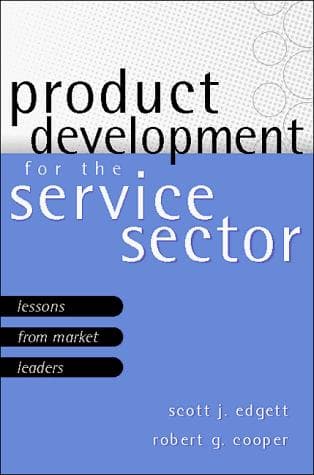 Tapa de Product development for the service sector
