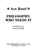 Tapa de Philosophy, Who Needs It / Ayn Rand