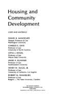 Tapa de Housing and community development