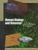 Tapa de Human Biology and Behavior
