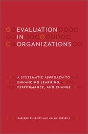 Tapa de Evaluation in organizations