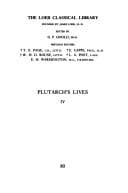Tapa de Parallel Lives, V, Agesilaus and Pompey. Pelopidas and Marcellus