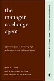 Tapa de The manager as change agent
