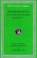 Tapa de De causis plantarum