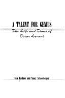 Tapa de A talent for genius