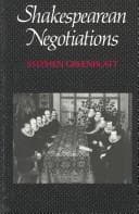 Tapa de Shakespearean Negotiations (The New Historicism : Studies in Cultural Poetics)
