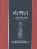 Tapa de American Writers - Supplement XII (American Writers)