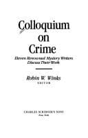 Tapa de Colloquium on Crime