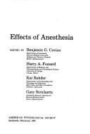 Tapa de Effects of anesthesia