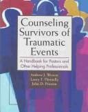 Tapa de Counseling survivors of traumatic events
