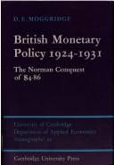 Tapa de British Monetary Policy 19241931