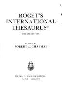 Tapa de Roget's international thesaurus