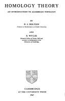 Tapa de Homology theory