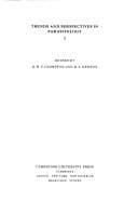 Tapa de Trends Perspectives Parasitology (Trends and Perspectives in Parasitology)