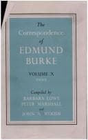 Tapa de Correspondence of Edmund Burke