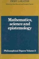 Tapa de Mathematics, science, and epistemology
