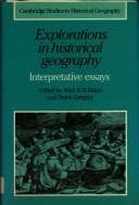 Tapa de Explorations in historical geography