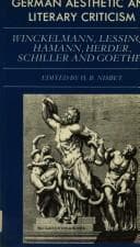 Tapa de German Aesthetic and Literary Criticism