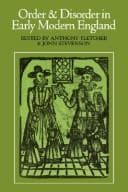Tapa de Order and disorder in early modern England