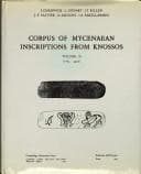 Tapa de Corpus of Mycenaean inscriptions from Knossos