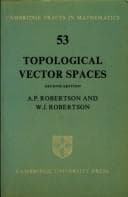 Tapa de Topological Vector Spaces