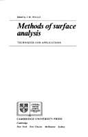 Tapa de Methods of Surface Analysis