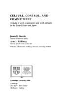 Tapa de Culture, Control and Commitment