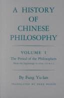 Tapa de History of Chinese Philosophy