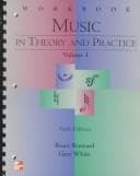 Tapa de Student Workbook for use with Music In Theory And Practice, Volume 1