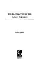 Tapa de Islamiz  Of The Law Pakistan N (Nordic Institute of Asian Studies)