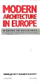 Tapa de Modern architecture in Europe