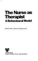 Tapa de The Nurse as therapist