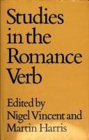 Tapa de Studies in the Romance verb