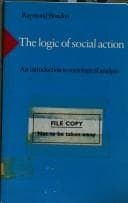 Tapa de The logic of social action